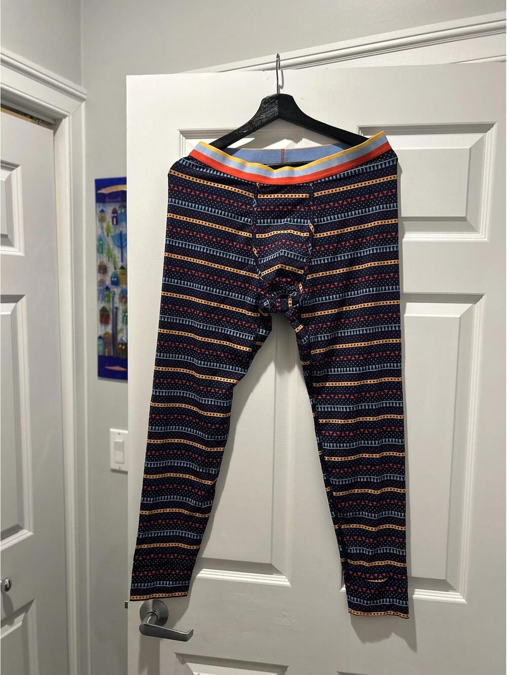 Bombas Men’s Patterned Leggings Size Large